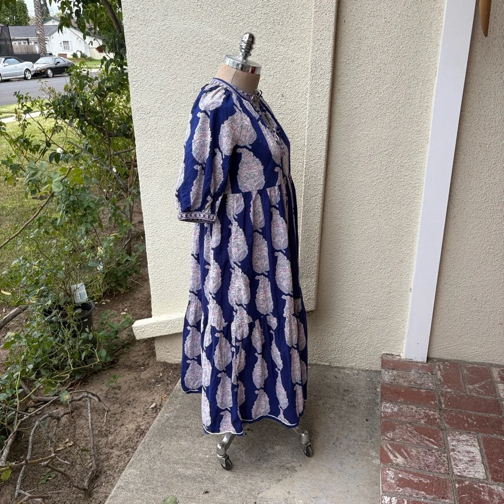 Matta NY beautiful Katia Dal tiered midi dress with great pockets - Picture 6 of 16